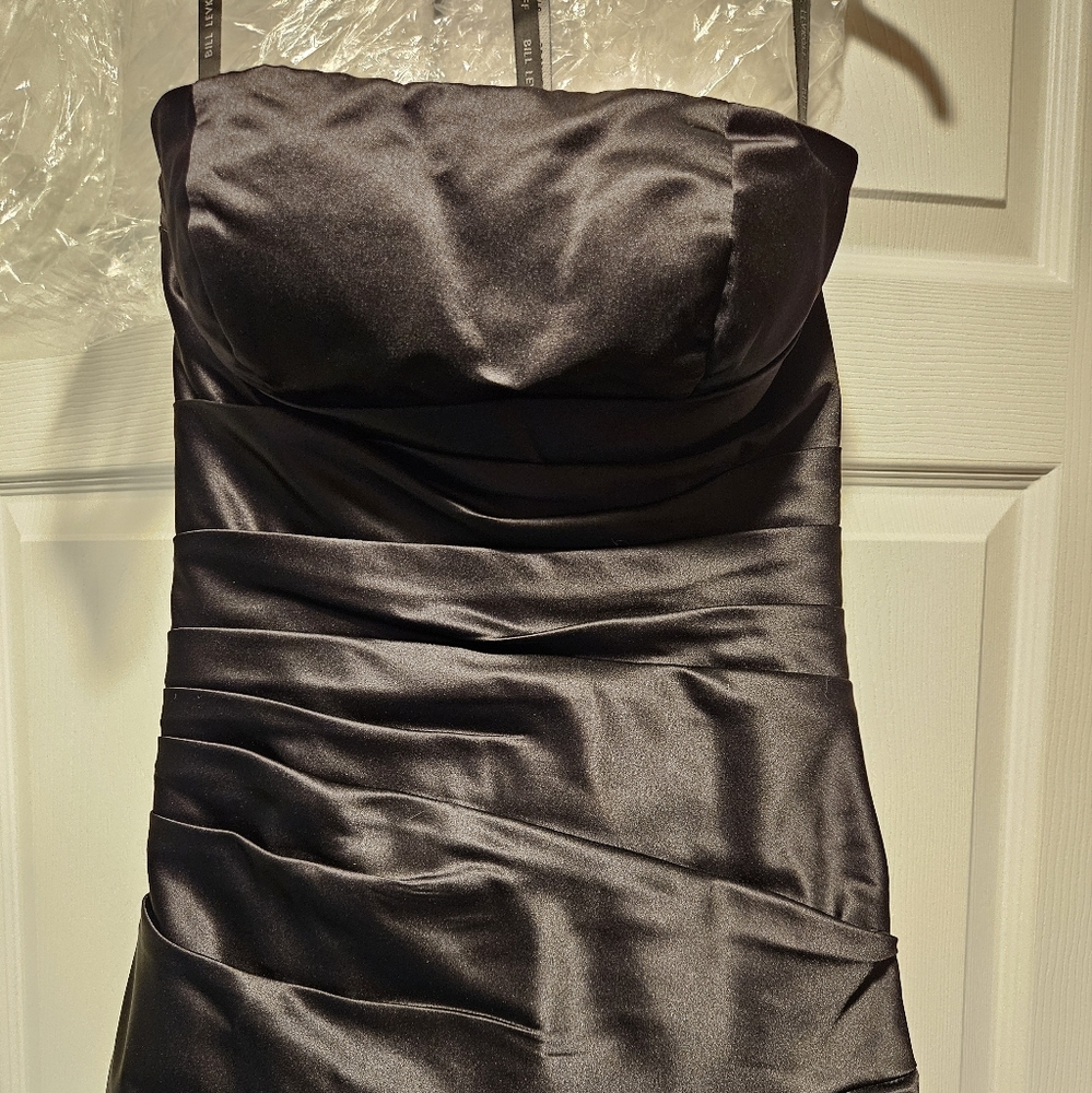 Bill Levkoff Strapless Dress, Size 6, Black